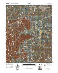 Junction City Kentucky Historical topographic map, 1:24000 scale, 7.5 X 7.5 Minute, Year 2010