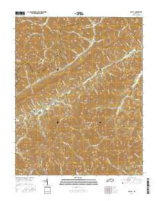 Kayjay Kentucky Current topographic map, 1:24000 scale, 7.5 X 7.5 Minute, Year 2016