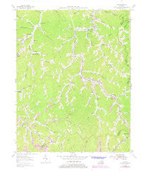 Kite Kentucky Historical topographic map, 1:24000 scale, 7.5 X 7.5 Minute, Year 1954