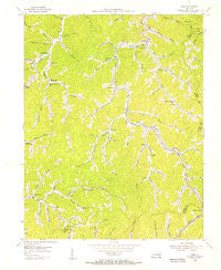 Kite Kentucky Historical topographic map, 1:24000 scale, 7.5 X 7.5 Minute, Year 1954