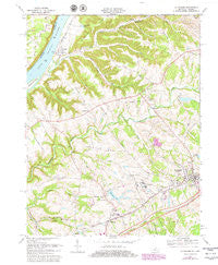 La Grange Kentucky Historical topographic map, 1:24000 scale, 7.5 X 7.5 Minute, Year 1969