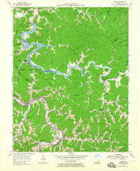 Lancer Kentucky Historical topographic map, 1:24000 scale, 7.5 X 7.5 Minute, Year 1954