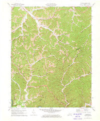 Landsaw Kentucky Historical topographic map, 1:24000 scale, 7.5 X 7.5 Minute, Year 1971