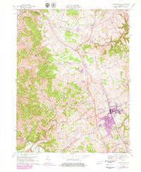 Lawrenceburg Kentucky Historical topographic map, 1:24000 scale, 7.5 X 7.5 Minute, Year 1967
