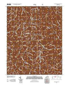 Leatherwood Kentucky Historical topographic map, 1:24000 scale, 7.5 X 7.5 Minute, Year 2011