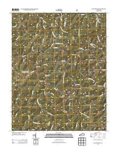 Leatherwood Kentucky Historical topographic map, 1:24000 scale, 7.5 X 7.5 Minute, Year 2013