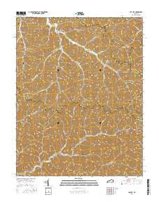 Lee City Kentucky Current topographic map, 1:24000 scale, 7.5 X 7.5 Minute, Year 2016
