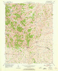 Leesburg Kentucky Historical topographic map, 1:24000 scale, 7.5 X 7.5 Minute, Year 1954