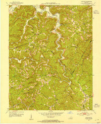 Leighton Kentucky Historical topographic map, 1:24000 scale, 7.5 X 7.5 Minute, Year 1952