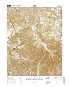 Levee Kentucky Current topographic map, 1:24000 scale, 7.5 X 7.5 Minute, Year 2016