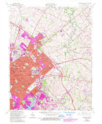 Lexington East Kentucky Historical topographic map, 1:24000 scale, 7.5 X 7.5 Minute, Year 1965