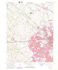 Lexington West Kentucky Historical topographic map, 1:24000 scale, 7.5 X 7.5 Minute, Year 1965