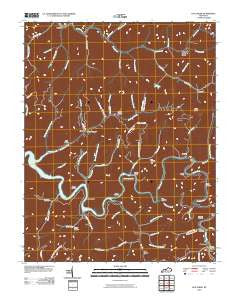 Lick Creek Kentucky Historical topographic map, 1:24000 scale, 7.5 X 7.5 Minute, Year 2010
