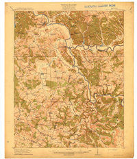 Little Muddy Kentucky Historical topographic map, 1:62500 scale, 15 X 15 Minute, Year 1914