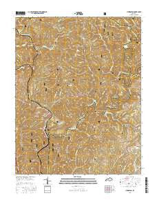 Livingston Kentucky Current topographic map, 1:24000 scale, 7.5 X 7.5 Minute, Year 2016