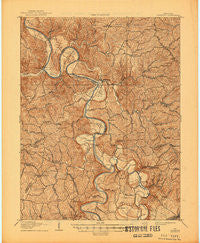 Lockport Kentucky Historical topographic map, 1:62500 scale, 15 X 15 Minute, Year 1908