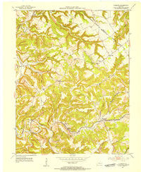 Lodiburg Kentucky Historical topographic map, 1:24000 scale, 7.5 X 7.5 Minute, Year 1953