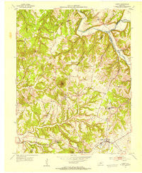 Loretto Kentucky Historical topographic map, 1:24000 scale, 7.5 X 7.5 Minute, Year 1953