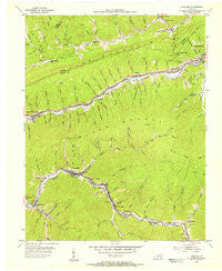 Louellen Kentucky Historical topographic map, 1:24000 scale, 7.5 X 7.5 Minute, Year 1954