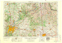 Louisville Kentucky Historical topographic map, 1:250000 scale, 1 X 2 Degree, Year 1956