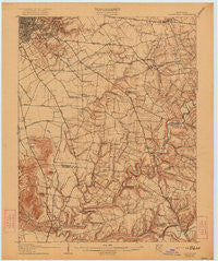 Louisville Kentucky Historical topographic map, 1:62500 scale, 15 X 15 Minute, Year 1907