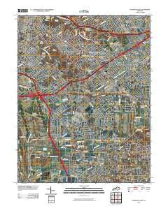 Louisville East Kentucky Historical topographic map, 1:24000 scale, 7.5 X 7.5 Minute, Year 2010