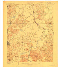 Madisonville Kentucky Historical topographic map, 1:62500 scale, 15 X 15 Minute, Year 1909