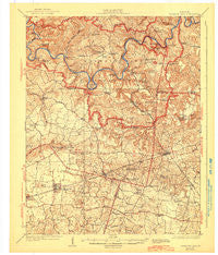 Mammoth Cave Kentucky Historical topographic map, 1:62500 scale, 15 X 15 Minute, Year 1923