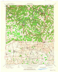 Mammoth Cave Kentucky Historical topographic map, 1:62500 scale, 15 X 15 Minute, Year 1922