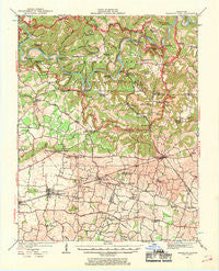 Mammoth Cave Kentucky Historical topographic map, 1:62500 scale, 15 X 15 Minute, Year 1922