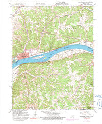 Manchester Islands Kentucky Historical topographic map, 1:24000 scale, 7.5 X 7.5 Minute, Year 1961