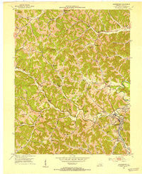 Manchester Kentucky Historical topographic map, 1:24000 scale, 7.5 X 7.5 Minute, Year 1952