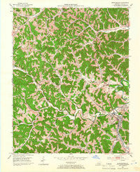 Manchester Kentucky Historical topographic map, 1:24000 scale, 7.5 X 7.5 Minute, Year 1952