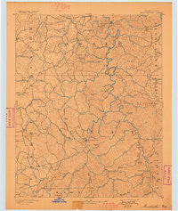 Manchester Kentucky Historical topographic map, 1:125000 scale, 30 X 30 Minute, Year 1891