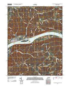Manchester Islands Kentucky Historical topographic map, 1:24000 scale, 7.5 X 7.5 Minute, Year 2010