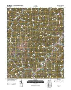Martin Kentucky Historical topographic map, 1:24000 scale, 7.5 X 7.5 Minute, Year 2013