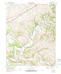 Maud Kentucky Historical topographic map, 1:24000 scale, 7.5 X 7.5 Minute, Year 1972
