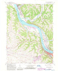 Maysville West Kentucky Historical topographic map, 1:24000 scale, 7.5 X 7.5 Minute, Year 1961