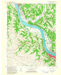 Maysville West Kentucky Historical topographic map, 1:24000 scale, 7.5 X 7.5 Minute, Year 1961