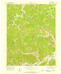 Mazie Kentucky Historical topographic map, 1:24000 scale, 7.5 X 7.5 Minute, Year 1953