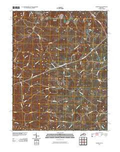McBrayer Kentucky Historical topographic map, 1:24000 scale, 7.5 X 7.5 Minute, Year 2010