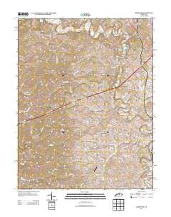 McBrayer Kentucky Historical topographic map, 1:24000 scale, 7.5 X 7.5 Minute, Year 2013