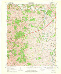 Mc Brayer Kentucky Historical topographic map, 1:24000 scale, 7.5 X 7.5 Minute, Year 1967