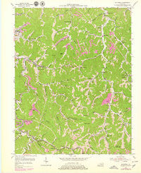 Mc Dowell Kentucky Historical topographic map, 1:24000 scale, 7.5 X 7.5 Minute, Year 1954