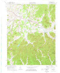 Means Kentucky Historical topographic map, 1:24000 scale, 7.5 X 7.5 Minute, Year 1975