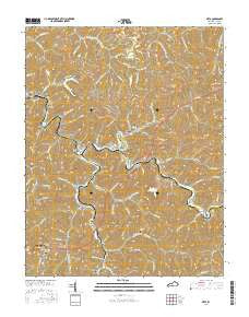 Meta Kentucky Current topographic map, 1:24000 scale, 7.5 X 7.5 Minute, Year 2016