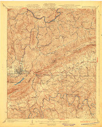 Middlesboro Kentucky Historical topographic map, 1:62500 scale, 15 X 15 Minute, Year 1930