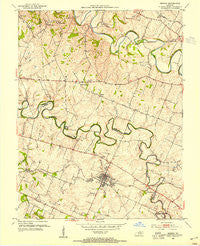 Midway Kentucky Historical topographic map, 1:24000 scale, 7.5 X 7.5 Minute, Year 1954