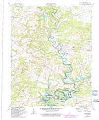 Millerstown Kentucky Historical topographic map, 1:24000 scale, 7.5 X 7.5 Minute, Year 1967