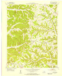 Mintonville Kentucky Historical topographic map, 1:24000 scale, 7.5 X 7.5 Minute, Year 1953